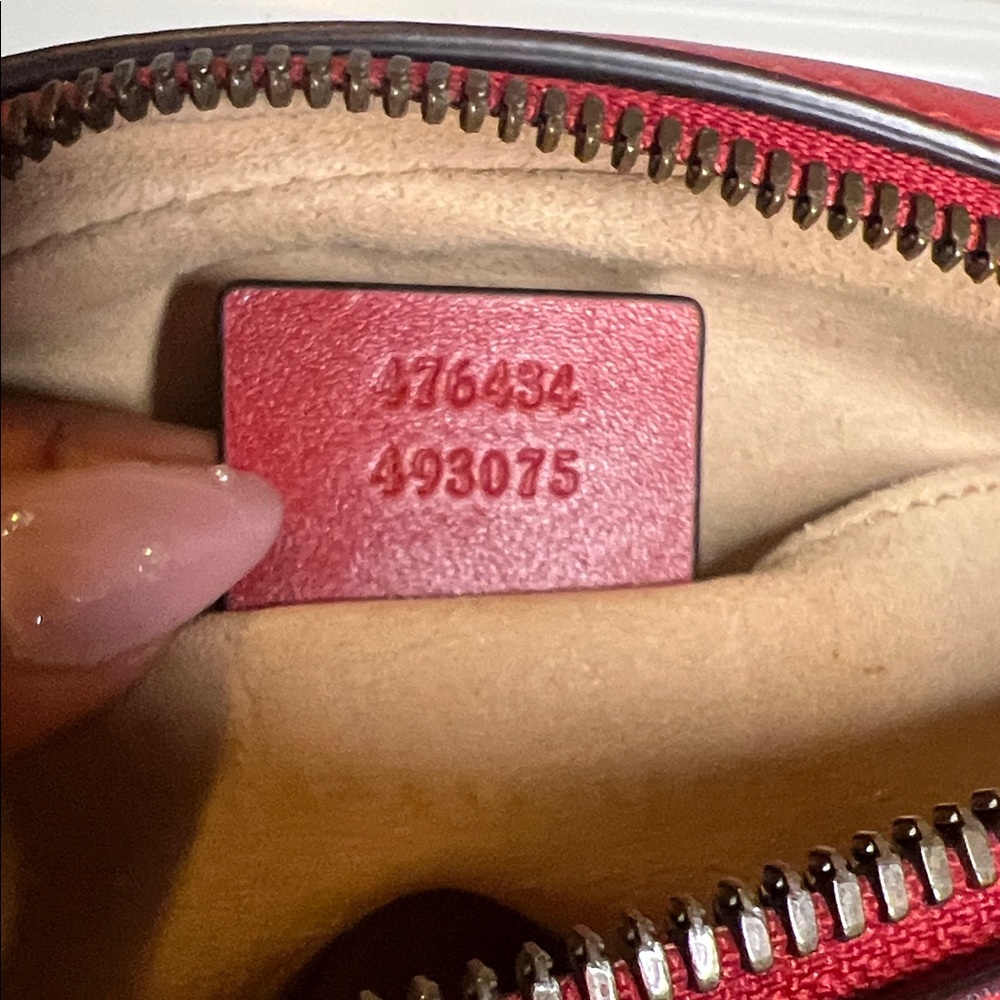 Gucci Red Mini Belt Bag with Gold Logo - Picture 12 of 14